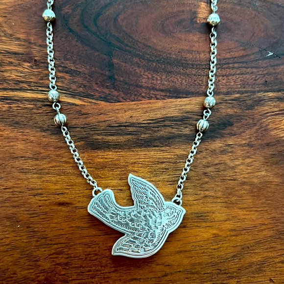 Brighton Silver White Dove Necklace - Picture 3 of 7